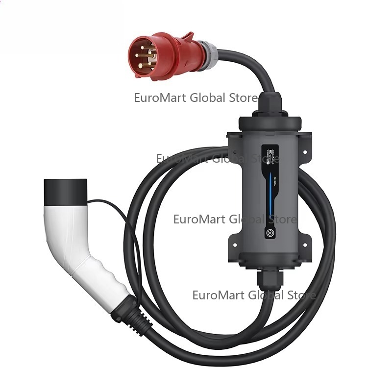 Portable Ev Charger 32A Type 2 Cee Plug - Type 2 to Red CEE Plug