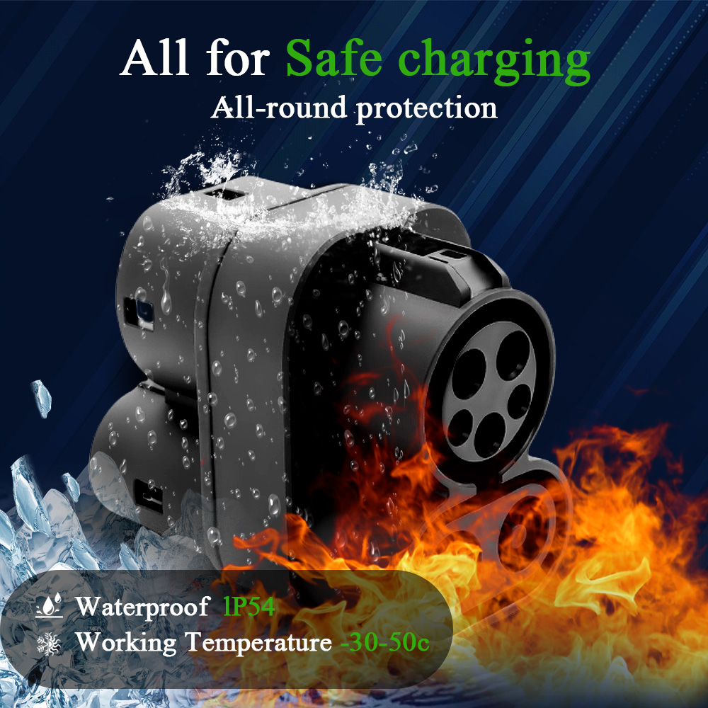 Kolanky CCS1 to CCS2 EV DC 100 - Ccs2 To Ccs1 Fast Charge Adapter 250Kw recension och pris