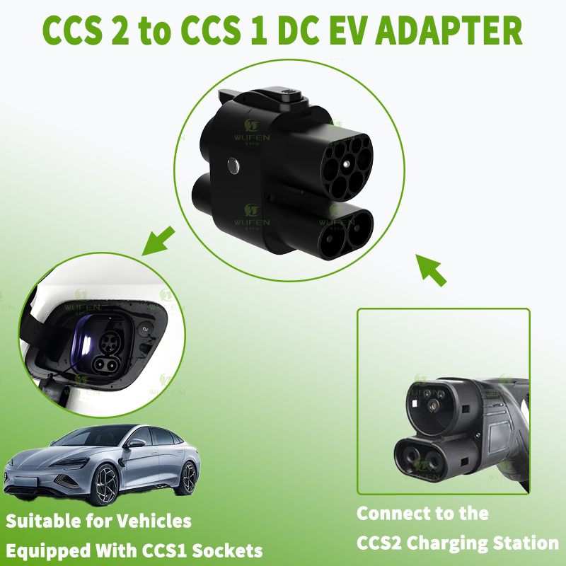 WUFEN CCS2 to CCS1 250A Adapte - Ccs2 To Ccs1 Fast Charge Adapter 250Kw recension och pris