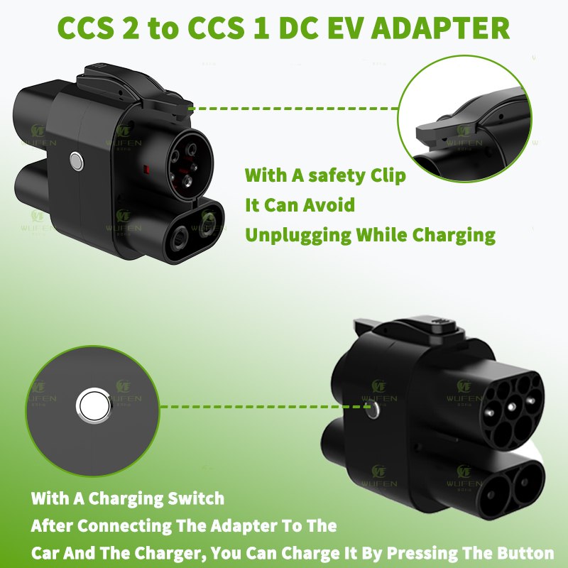 WUFEN CCS2 to CCS1 250A Adapte - Ccs2 To Ccs1 Fast Charge Adapter 250Kw recension och pris