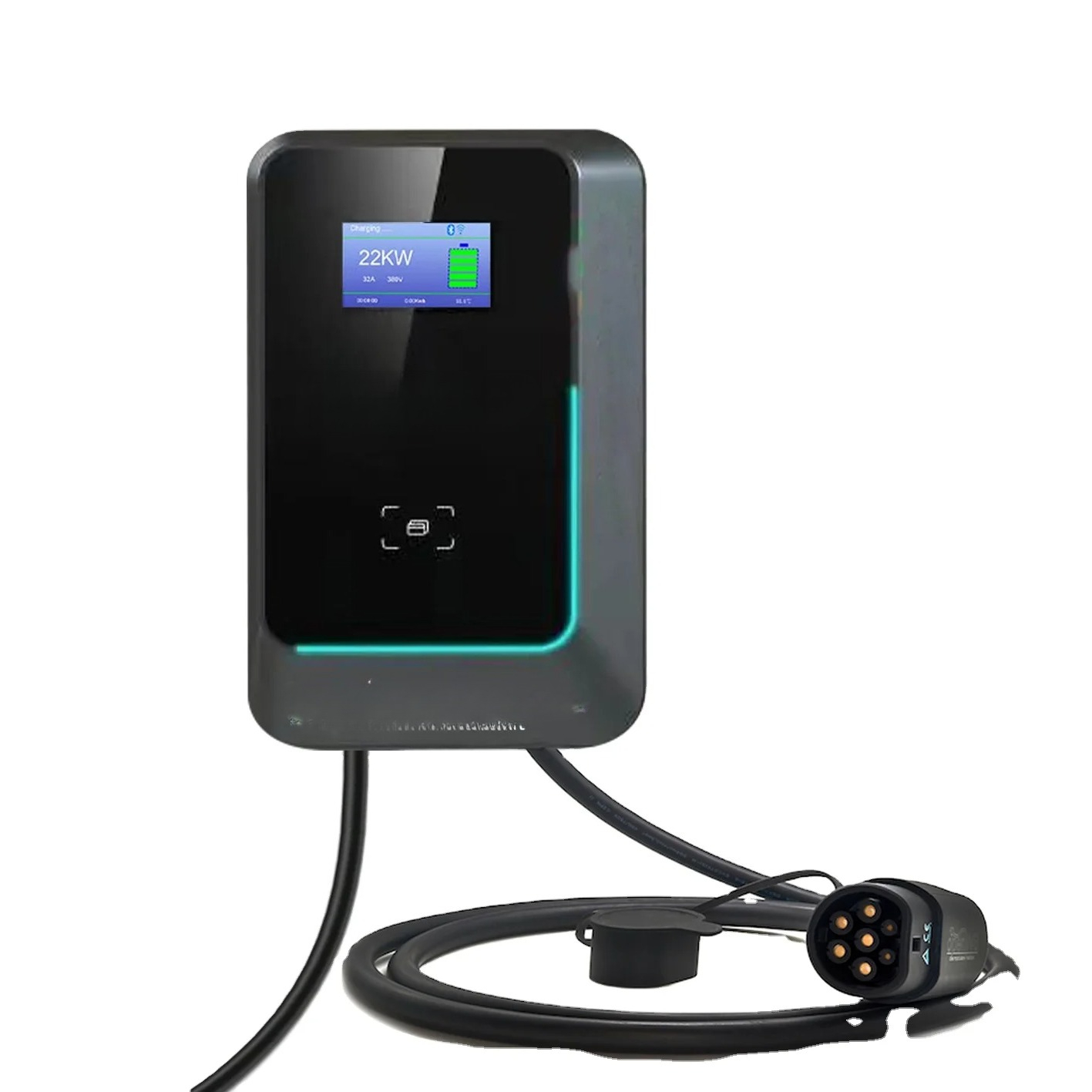 2025 Hot Sale 7kw/11kw/22kw AC - 22Kw Wallbox Type 2 Ocpp Rfid recension och pris