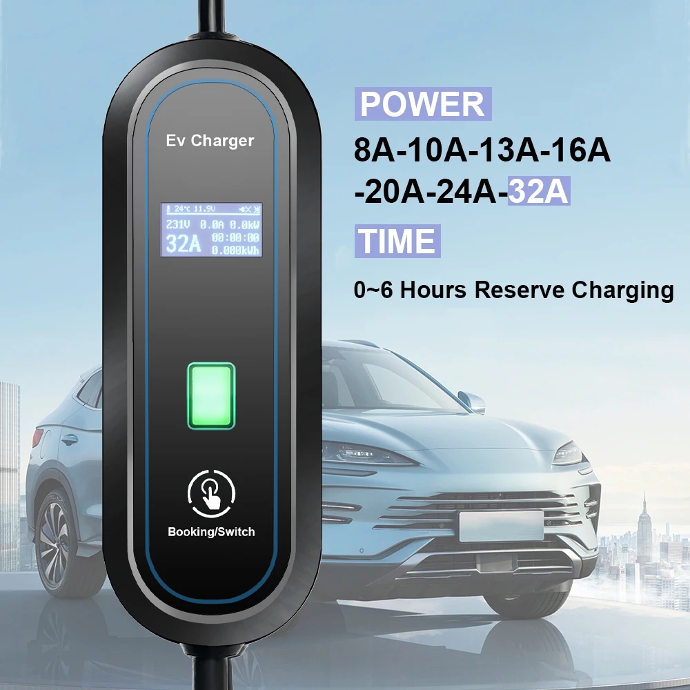 Portable GBT EV Charger Wallbo - Portable Ev Charger 32A Type 2 Cee Plug recension och pris