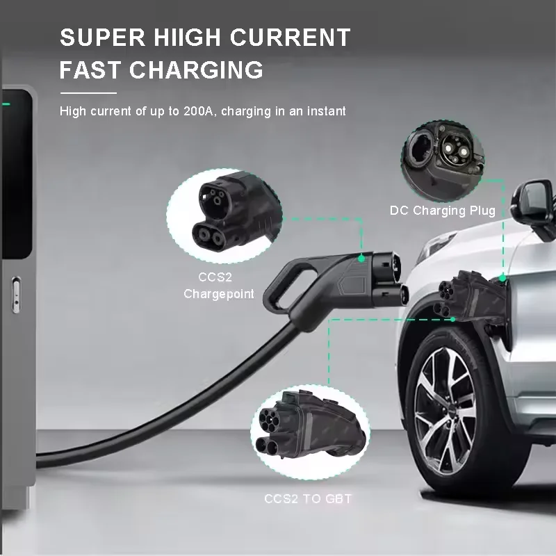 EV DC Charger 200A 250A 1000V  - Gb/T To Ccs2 200A Fast Charging Adapter recension och pris