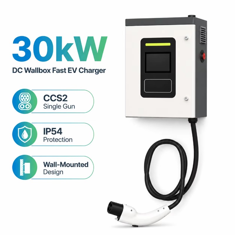 Customized 30kW CCS2 DC Fast E - Dc Fast Charger 30Kw Wallbox Commercial recension och pris