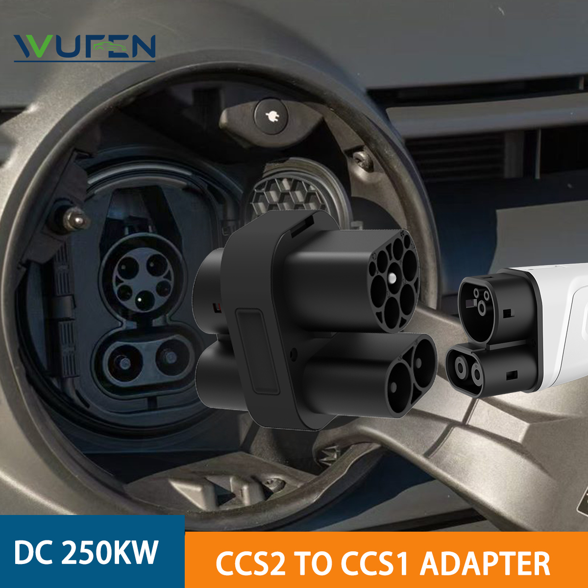 WUFEN 250KW CCS2 to CCS1 Adapt - Ccs2 To Ccs1 Fast Charge Adapter 250Kw recension och pris