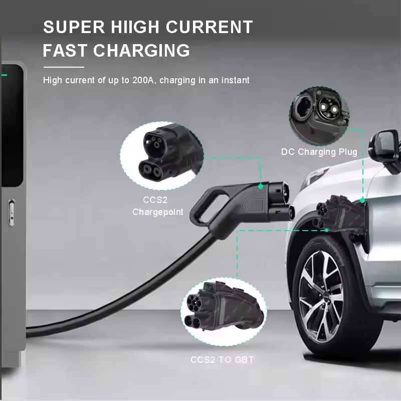 EV DC Charger 200A 250A 1000V  - Gb/T To Ccs2 200A Fast Charging Adapter recension och pris